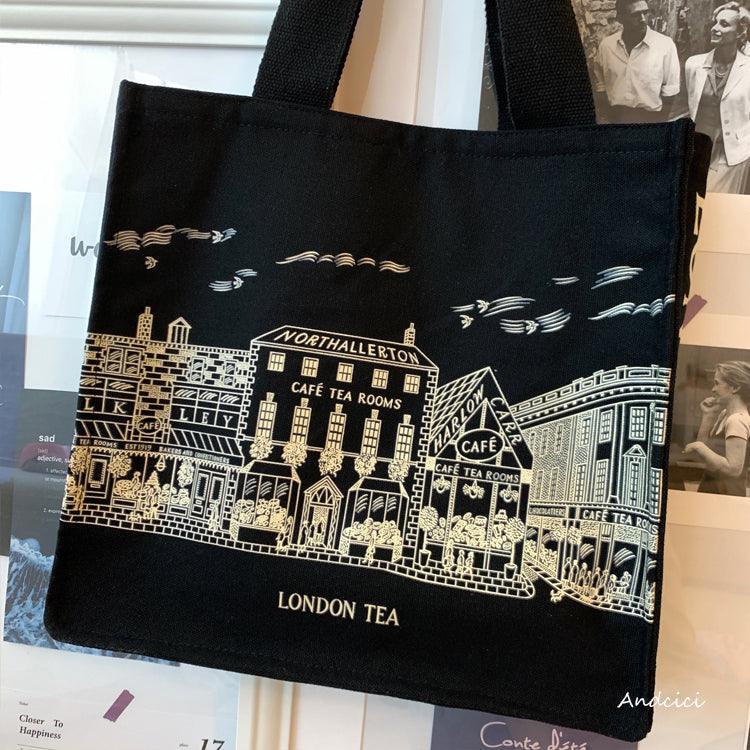 London Tea Northallerton Canvas Tote Bag with Zip